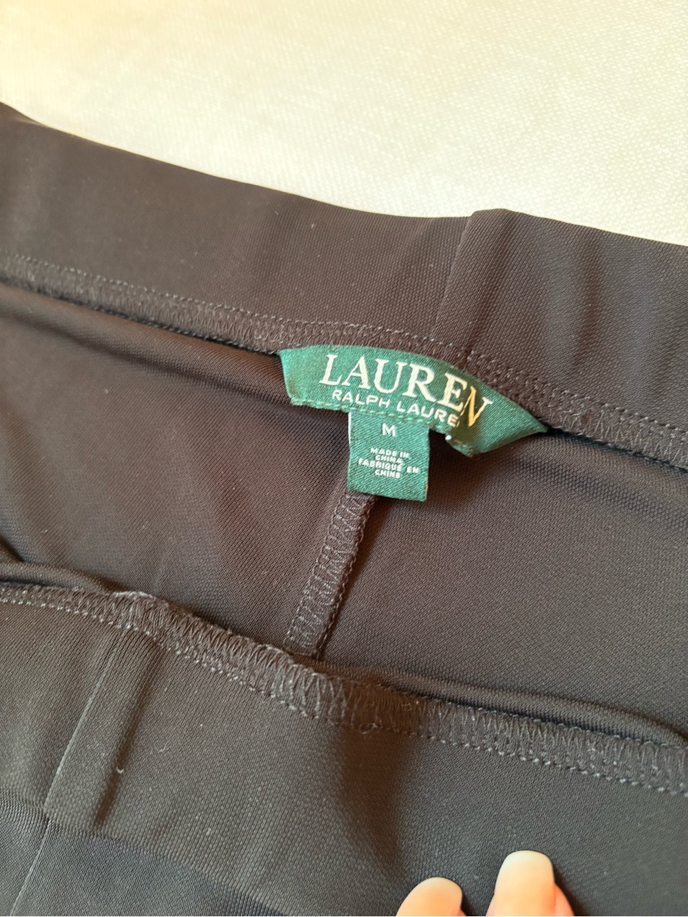 Lauren Ralph Lauren Black Wide-Leg Drawstring Side-Tie Pants - Picture 3 of 5